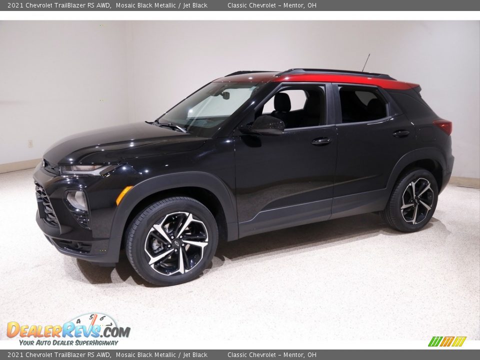 2021 Chevrolet TrailBlazer RS AWD Mosaic Black Metallic / Jet Black Photo #3