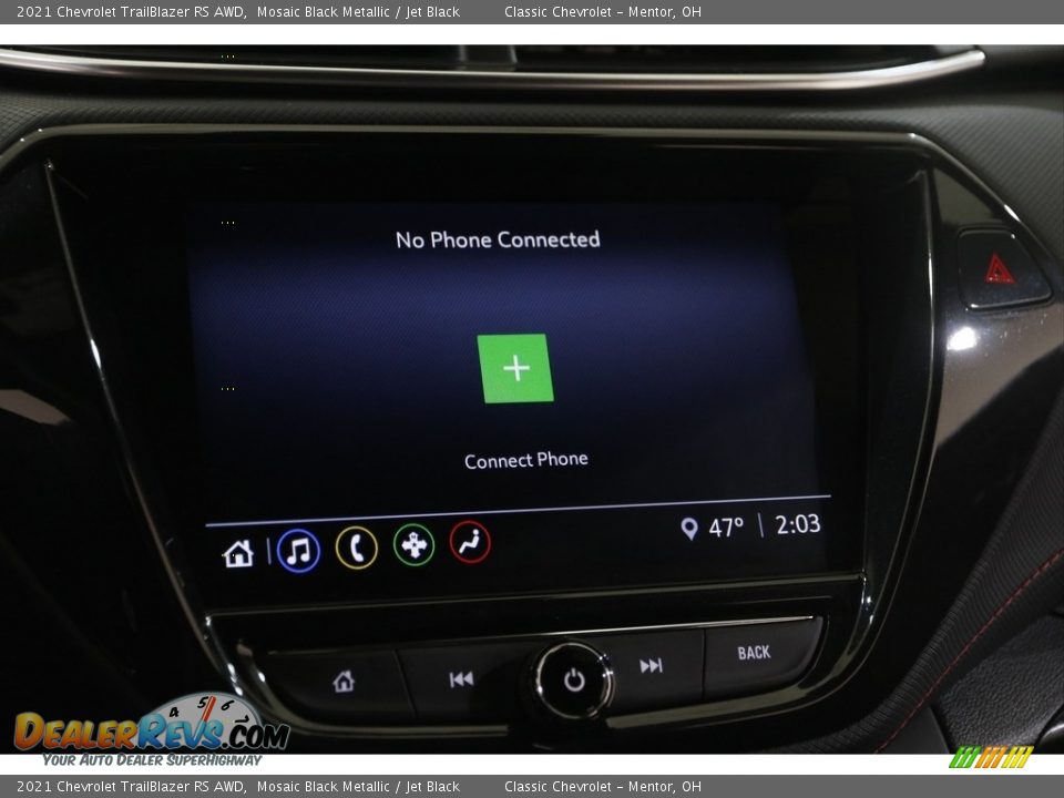 2021 Chevrolet TrailBlazer RS AWD Mosaic Black Metallic / Jet Black Photo #11