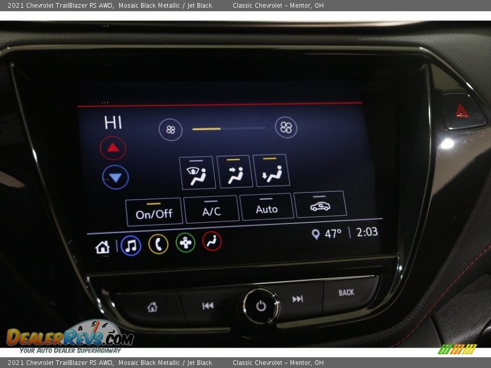 2021 Chevrolet TrailBlazer RS AWD Mosaic Black Metallic / Jet Black Photo #12