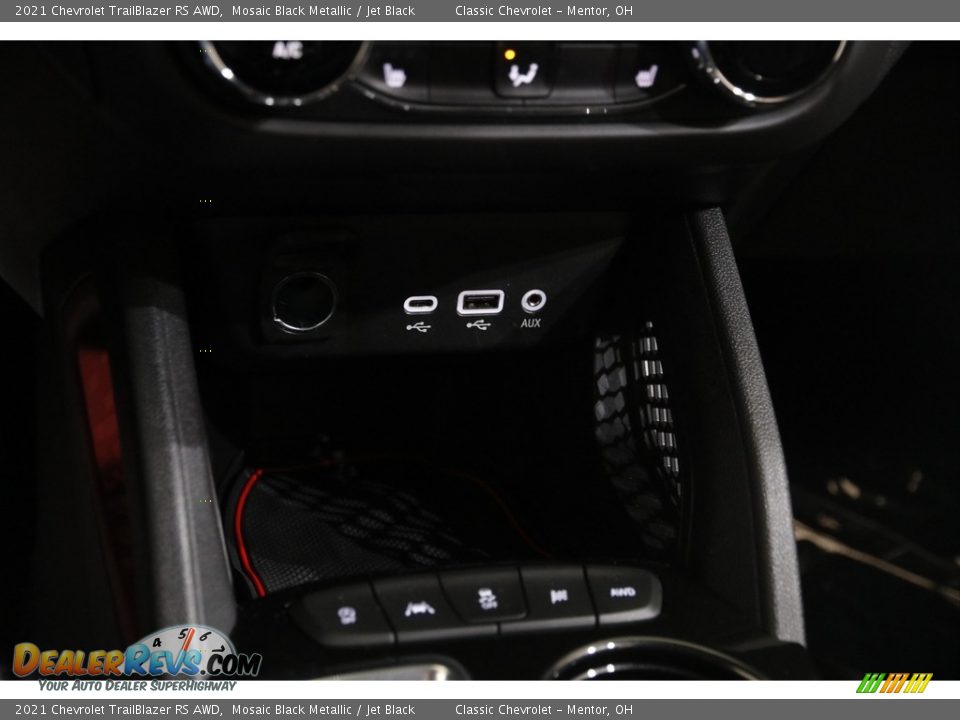 2021 Chevrolet TrailBlazer RS AWD Mosaic Black Metallic / Jet Black Photo #14