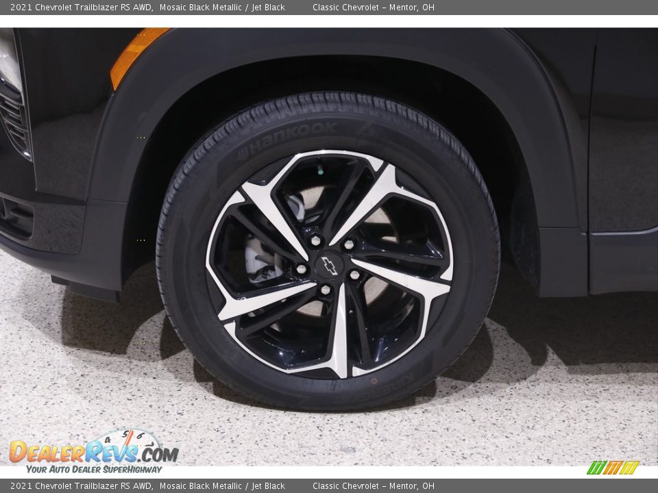 2021 Chevrolet Trailblazer RS AWD Mosaic Black Metallic / Jet Black Photo #22