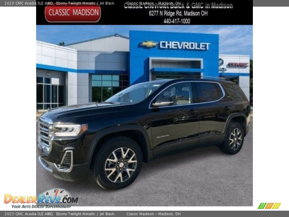 2023 GMC Acadia SLE AWD Ebony Twilight Metallic / Jet Black Photo #1