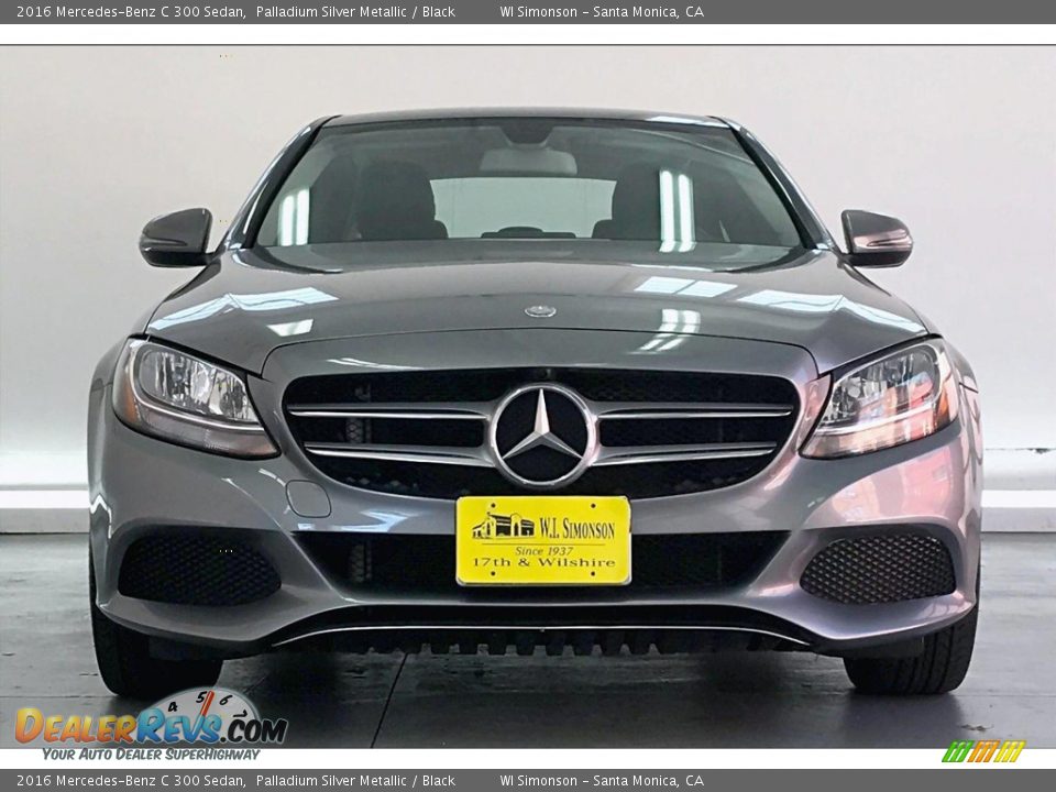 2016 Mercedes-Benz C 300 Sedan Palladium Silver Metallic / Black Photo #2