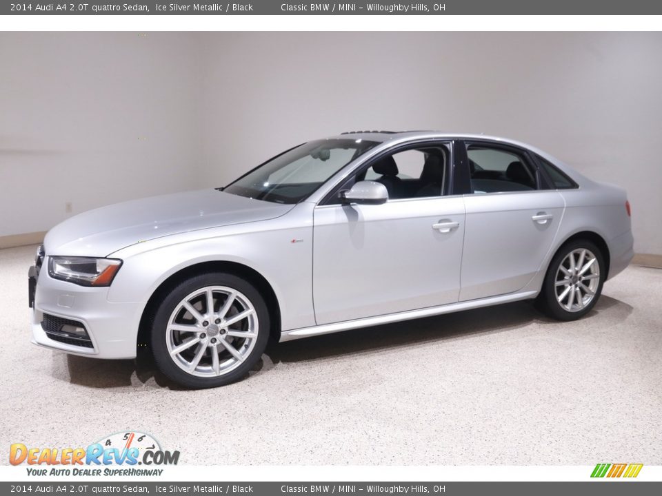 2014 Audi A4 2.0T quattro Sedan Ice Silver Metallic / Black Photo #3