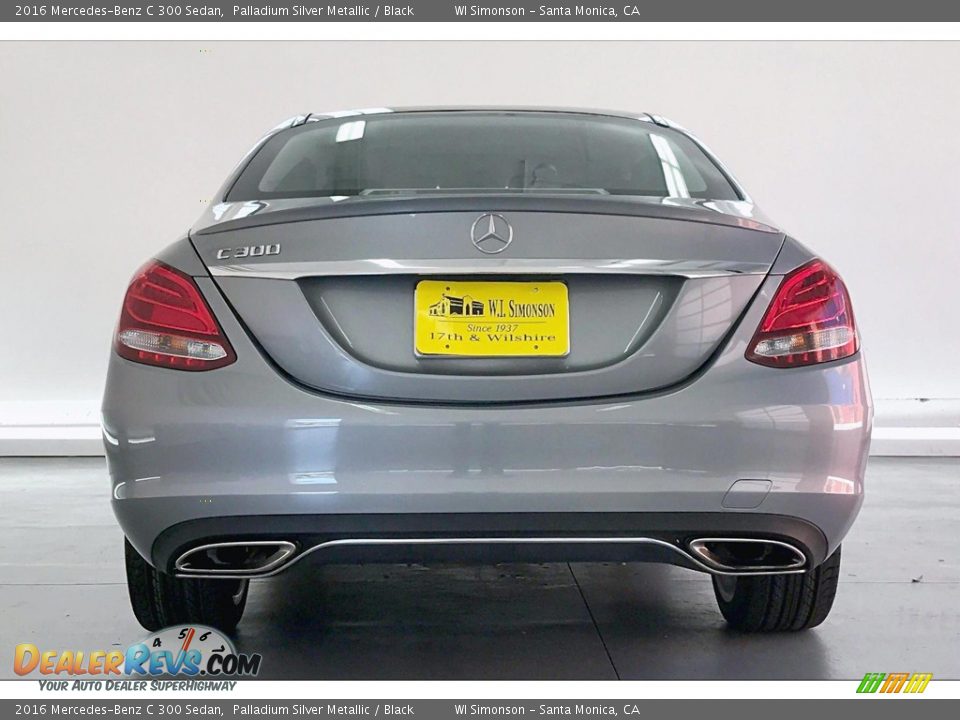 2016 Mercedes-Benz C 300 Sedan Palladium Silver Metallic / Black Photo #3