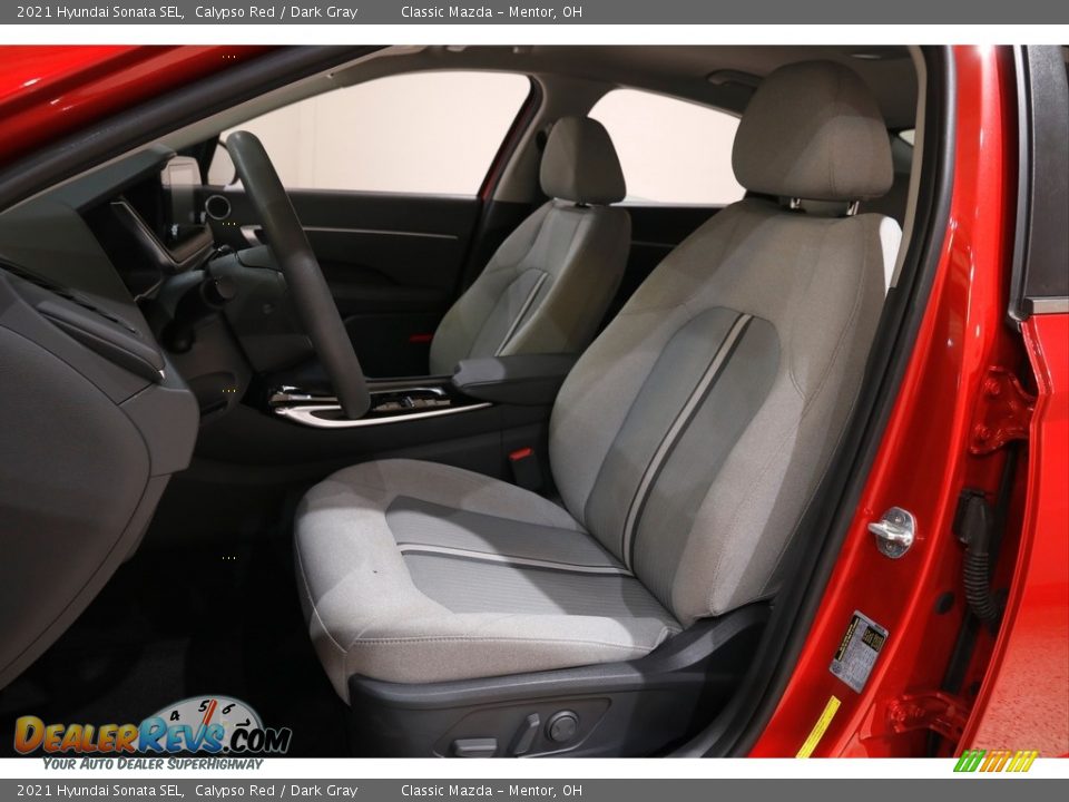 2021 Hyundai Sonata SEL Calypso Red / Dark Gray Photo #5