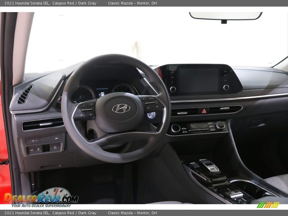 2021 Hyundai Sonata SEL Calypso Red / Dark Gray Photo #6