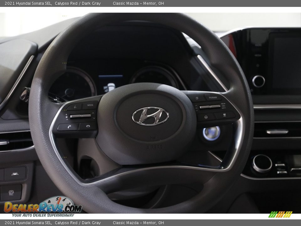 2021 Hyundai Sonata SEL Calypso Red / Dark Gray Photo #7