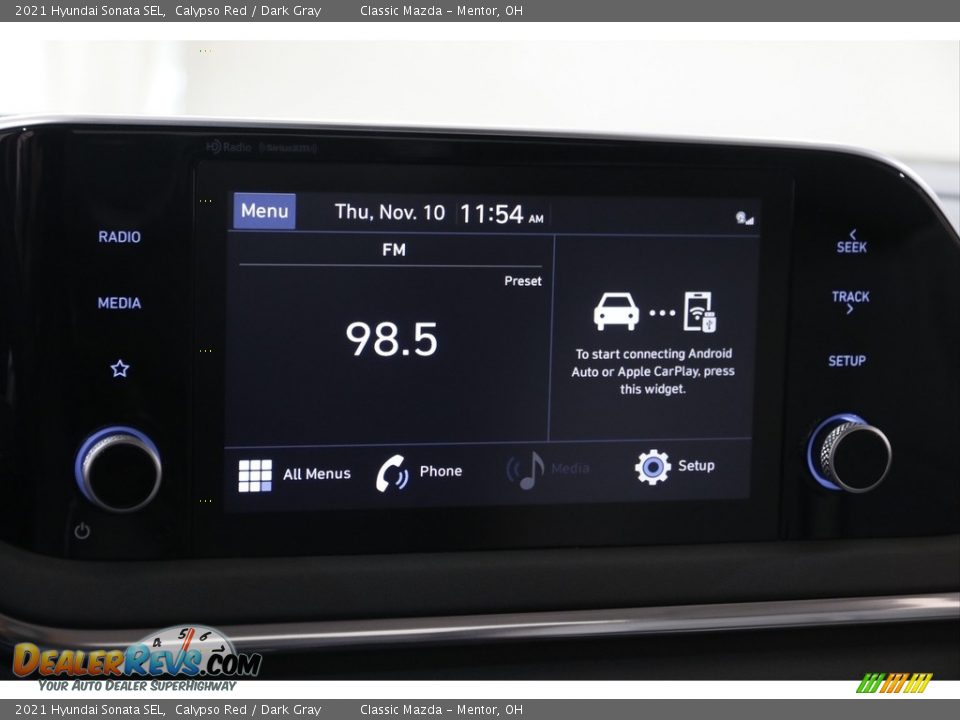 2021 Hyundai Sonata SEL Calypso Red / Dark Gray Photo #10