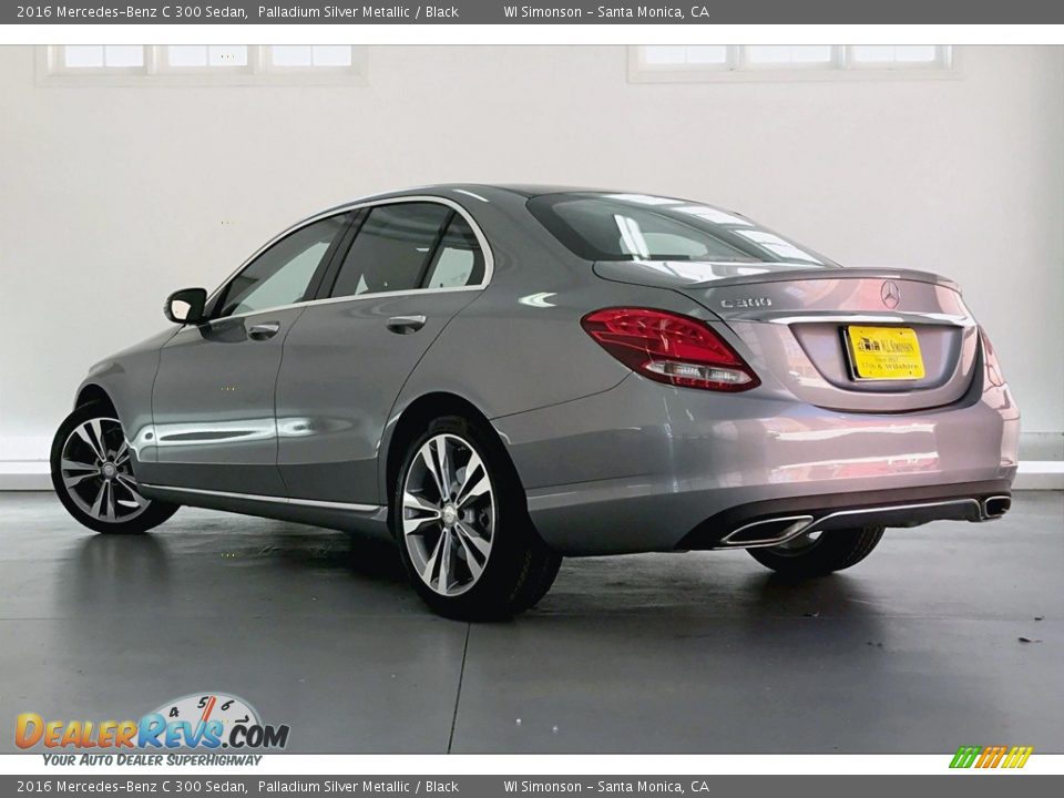 2016 Mercedes-Benz C 300 Sedan Palladium Silver Metallic / Black Photo #8