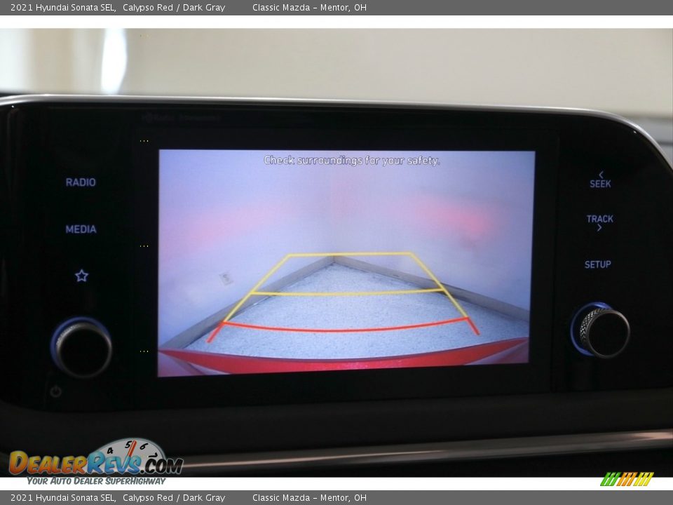 2021 Hyundai Sonata SEL Calypso Red / Dark Gray Photo #11