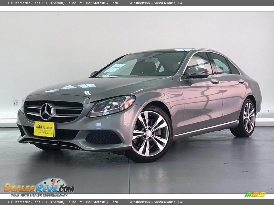 2016 Mercedes-Benz C 300 Sedan Palladium Silver Metallic / Black Photo #9