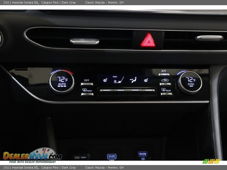 2021 Hyundai Sonata SEL Calypso Red / Dark Gray Photo #12