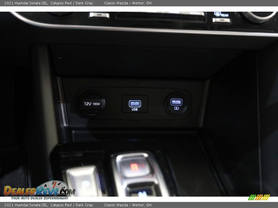 2021 Hyundai Sonata SEL Calypso Red / Dark Gray Photo #13