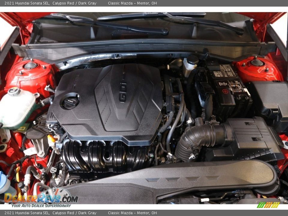 2021 Hyundai Sonata SEL Calypso Red / Dark Gray Photo #19