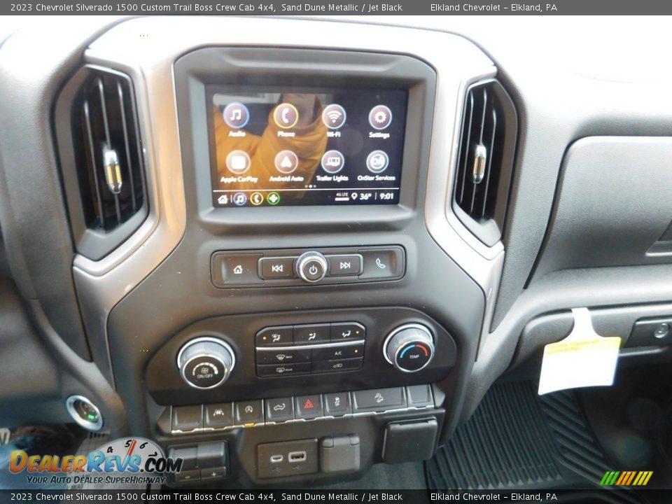 2023 Chevrolet Silverado 1500 Custom Trail Boss Crew Cab 4x4 Sand Dune Metallic / Jet Black Photo #27