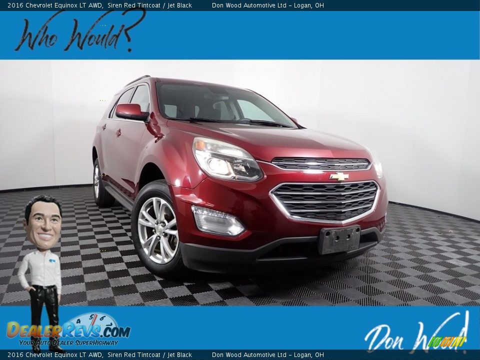 2016 Chevrolet Equinox LT AWD Siren Red Tintcoat / Jet Black Photo #1