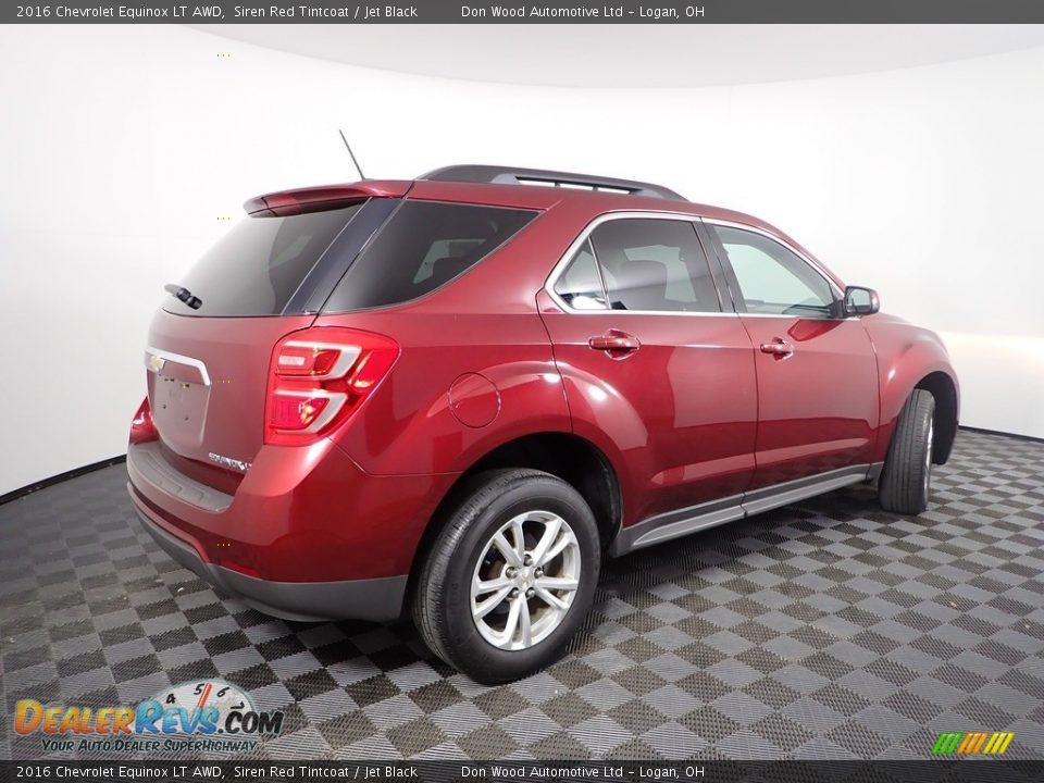 2016 Chevrolet Equinox LT AWD Siren Red Tintcoat / Jet Black Photo #10