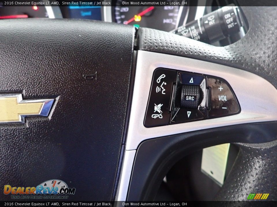 2016 Chevrolet Equinox LT AWD Siren Red Tintcoat / Jet Black Photo #16