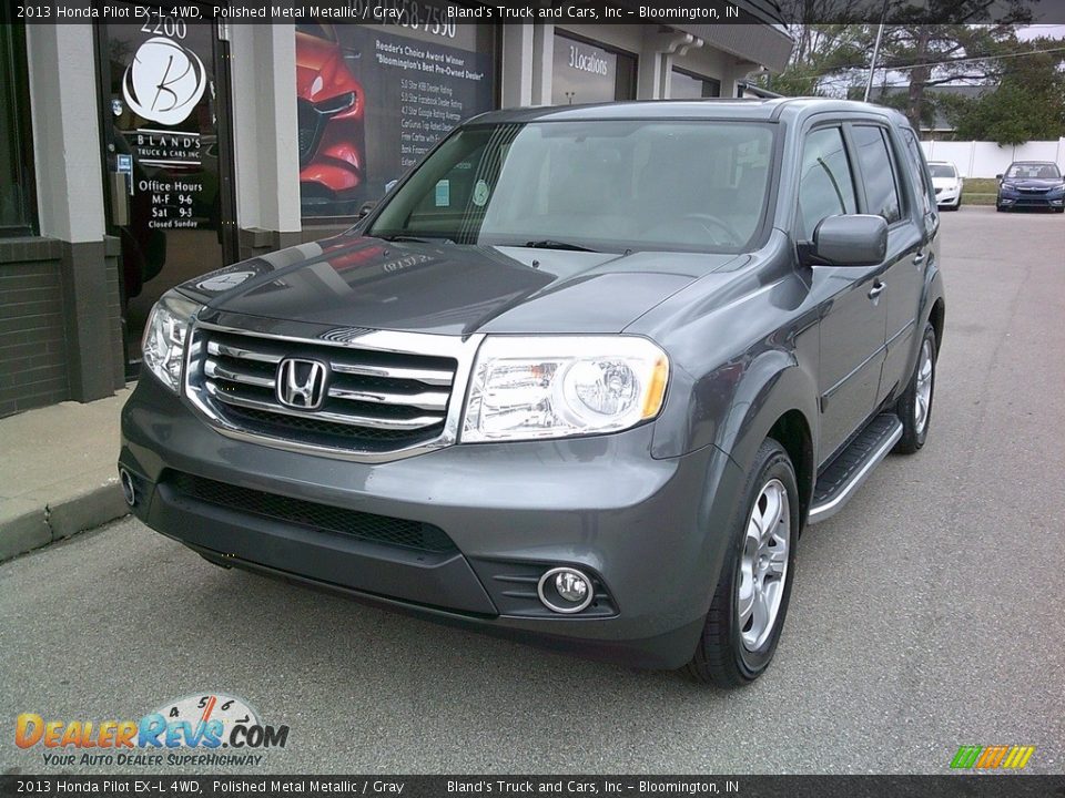 2013 Honda Pilot EX-L 4WD Polished Metal Metallic / Gray Photo #3