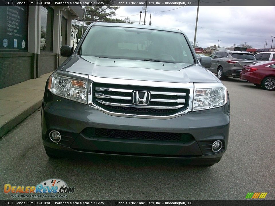 2013 Honda Pilot EX-L 4WD Polished Metal Metallic / Gray Photo #5