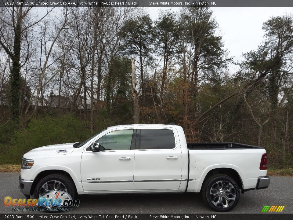 Ivory White Tri-Coat Pearl 2023 Ram 1500 Limited Crew Cab 4x4 Photo #1