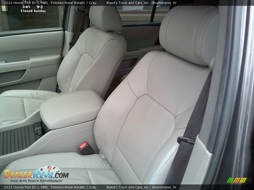 2013 Honda Pilot EX-L 4WD Polished Metal Metallic / Gray Photo #12