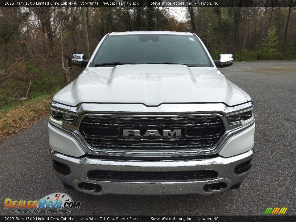 2023 Ram 1500 Limited Crew Cab 4x4 Ivory White Tri-Coat Pearl / Black Photo #3