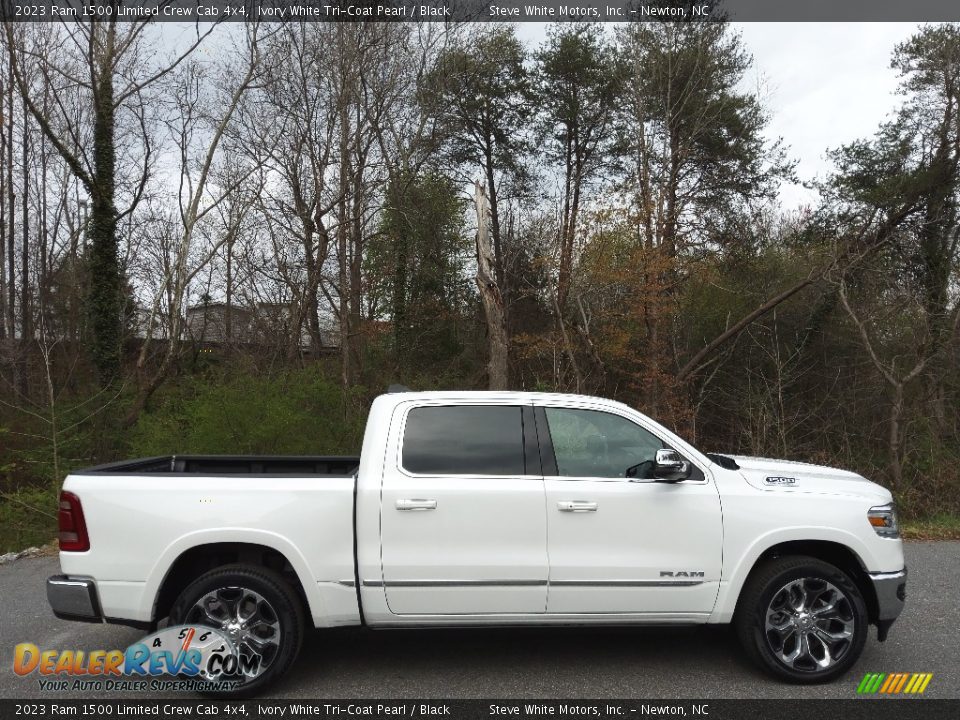 Ivory White Tri-Coat Pearl 2023 Ram 1500 Limited Crew Cab 4x4 Photo #5