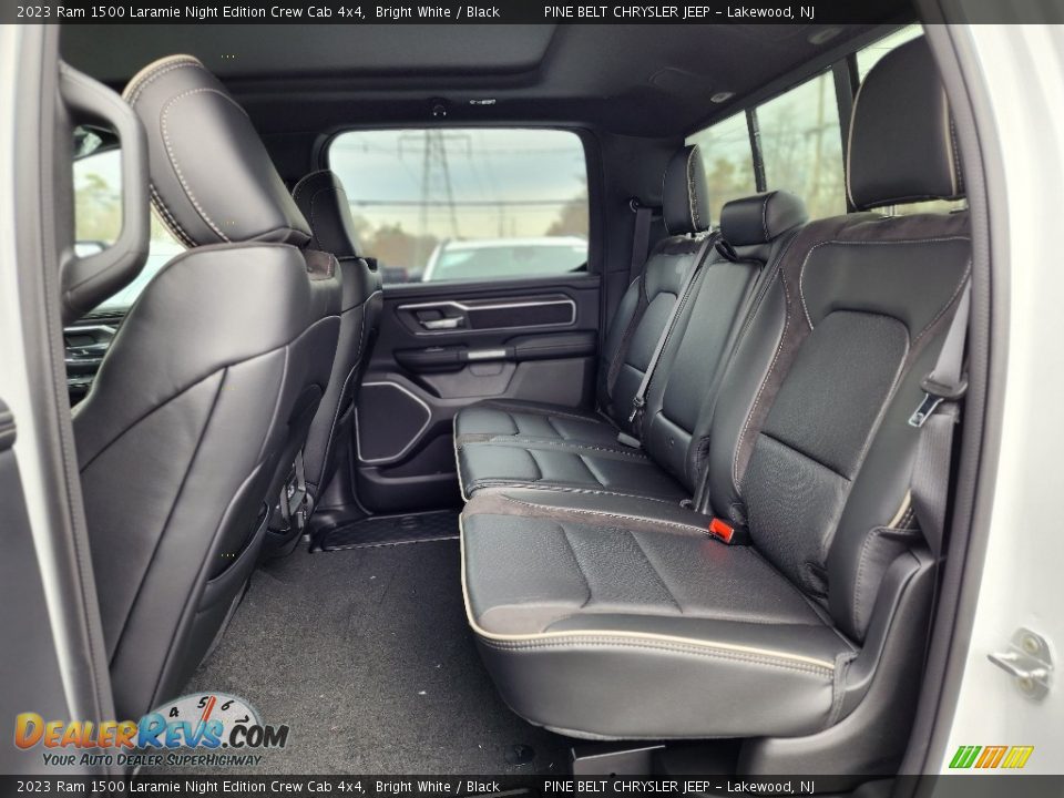 Rear Seat of 2023 Ram 1500 Laramie Night Edition Crew Cab 4x4 Photo #7