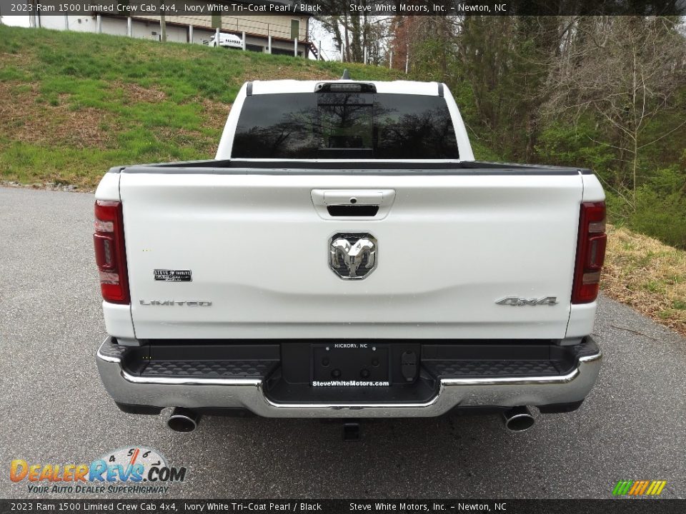 2023 Ram 1500 Limited Crew Cab 4x4 Ivory White Tri-Coat Pearl / Black Photo #7