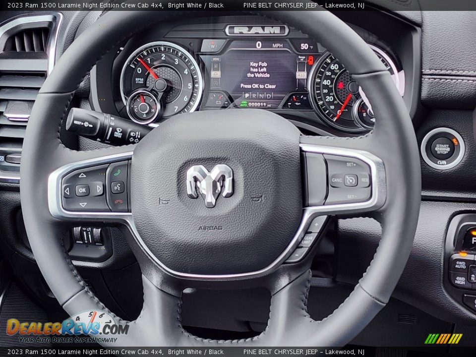 2023 Ram 1500 Laramie Night Edition Crew Cab 4x4 Steering Wheel Photo #10