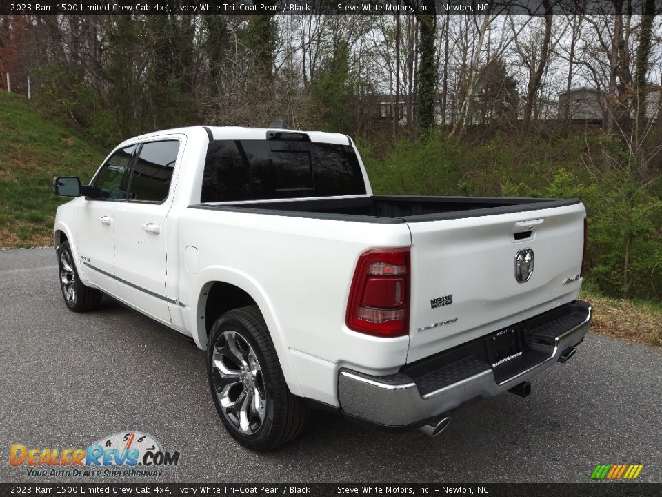 2023 Ram 1500 Limited Crew Cab 4x4 Ivory White Tri-Coat Pearl / Black Photo #9