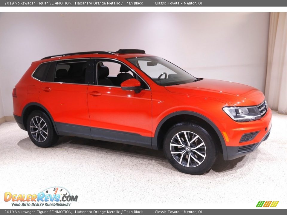 2019 Volkswagen Tiguan SE 4MOTION Habanero Orange Metallic / Titan Black Photo #1