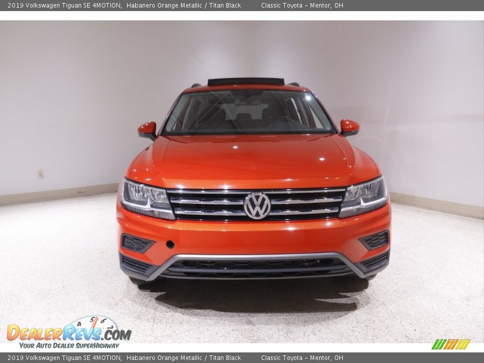 2019 Volkswagen Tiguan SE 4MOTION Habanero Orange Metallic / Titan Black Photo #2