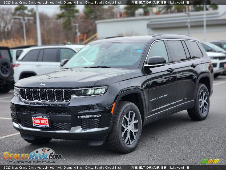 2023 Jeep Grand Cherokee L Limited 4x4 Diamond Black Crystal Pearl / Global Black Photo #1