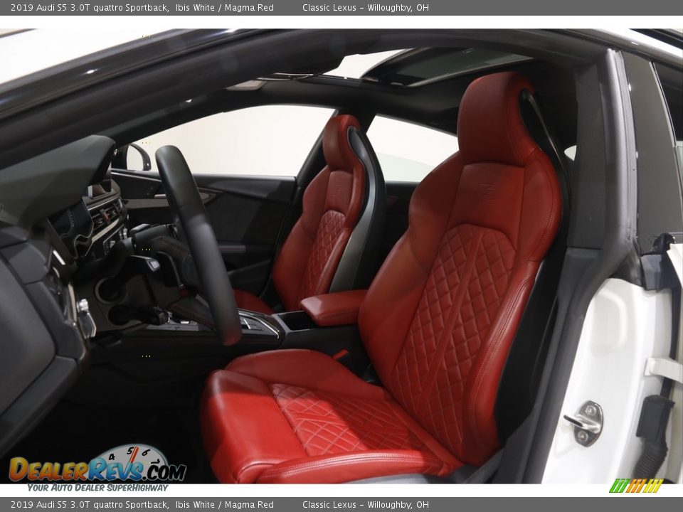 Magma Red Interior - 2019 Audi S5 3.0T quattro Sportback Photo #5