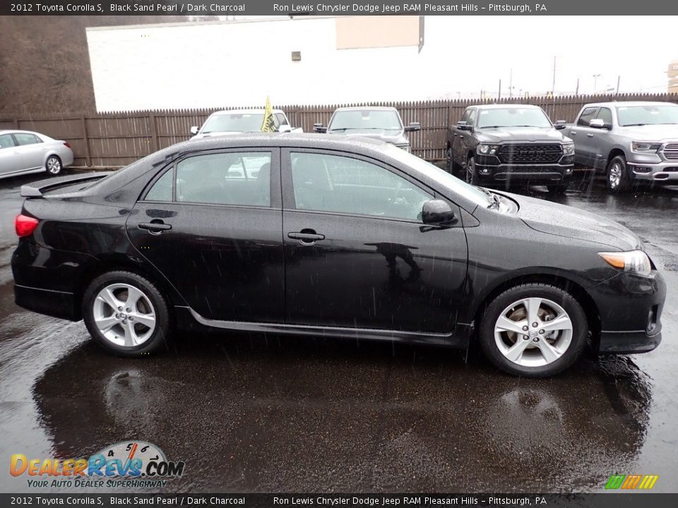 2012 Toyota Corolla S Black Sand Pearl / Dark Charcoal Photo #7