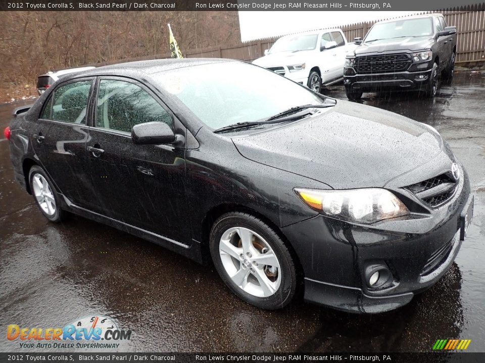 2012 Toyota Corolla S Black Sand Pearl / Dark Charcoal Photo #8