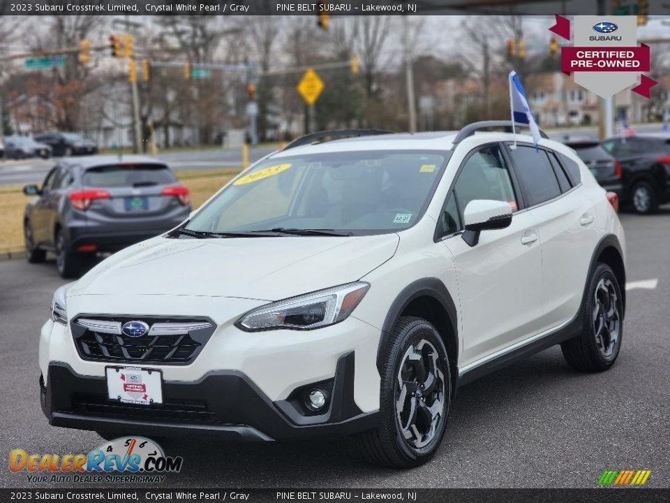 2023 Subaru Crosstrek Limited Crystal White Pearl / Gray Photo #1