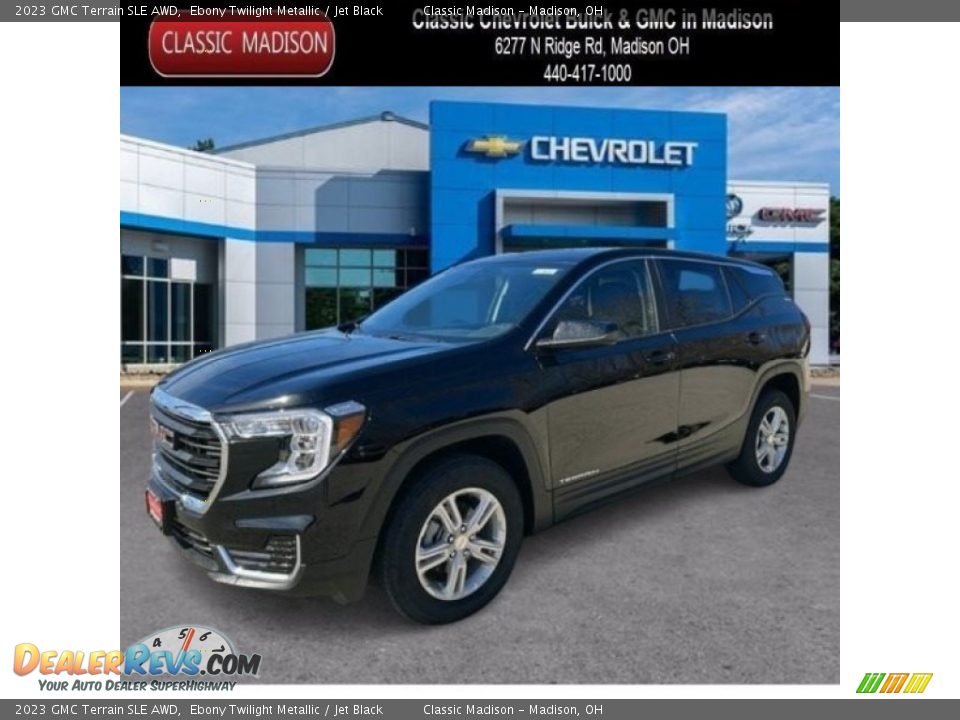 2023 GMC Terrain SLE AWD Ebony Twilight Metallic / Jet Black Photo #1