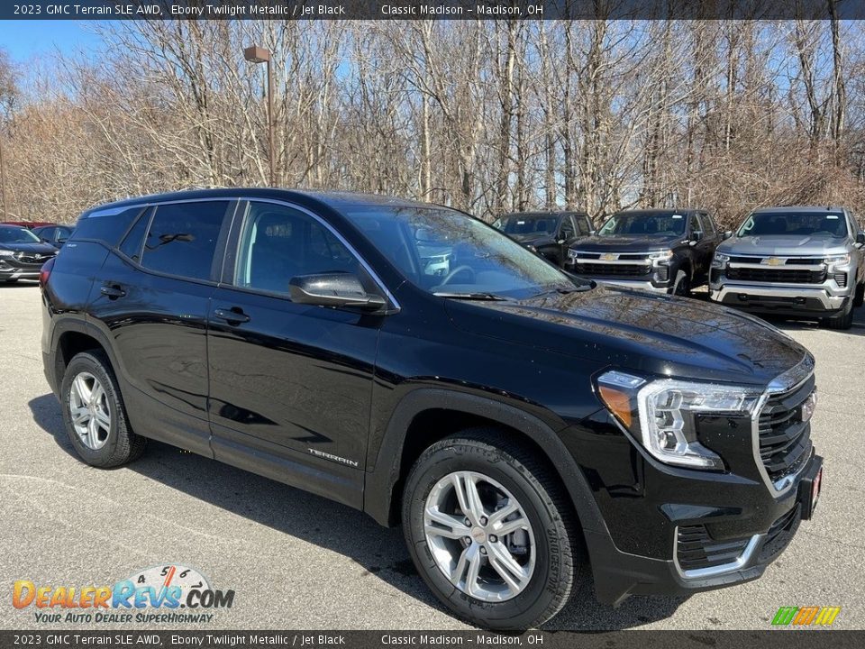2023 GMC Terrain SLE AWD Ebony Twilight Metallic / Jet Black Photo #4