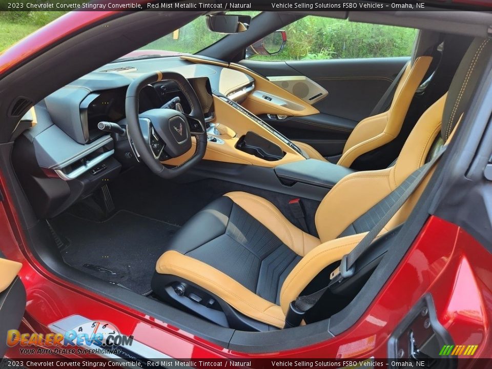 Natural Interior - 2023 Chevrolet Corvette Stingray Convertible Photo #2