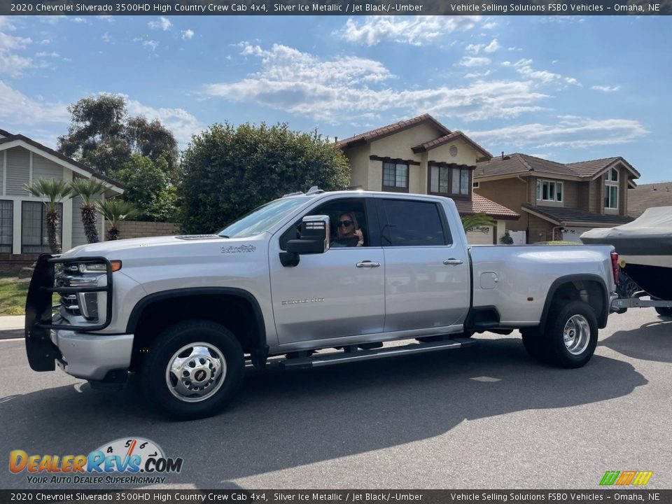 2020 Chevrolet Silverado 3500HD High Country Crew Cab 4x4 Silver Ice Metallic / Jet Black/­Umber Photo #1