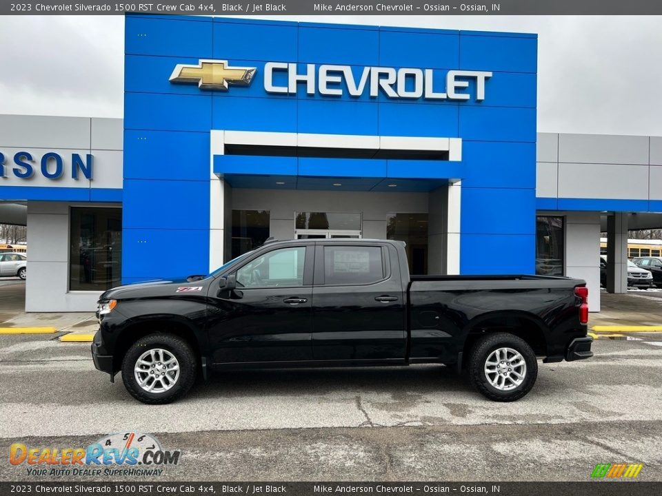 2023 Chevrolet Silverado 1500 RST Crew Cab 4x4 Black / Jet Black Photo #1