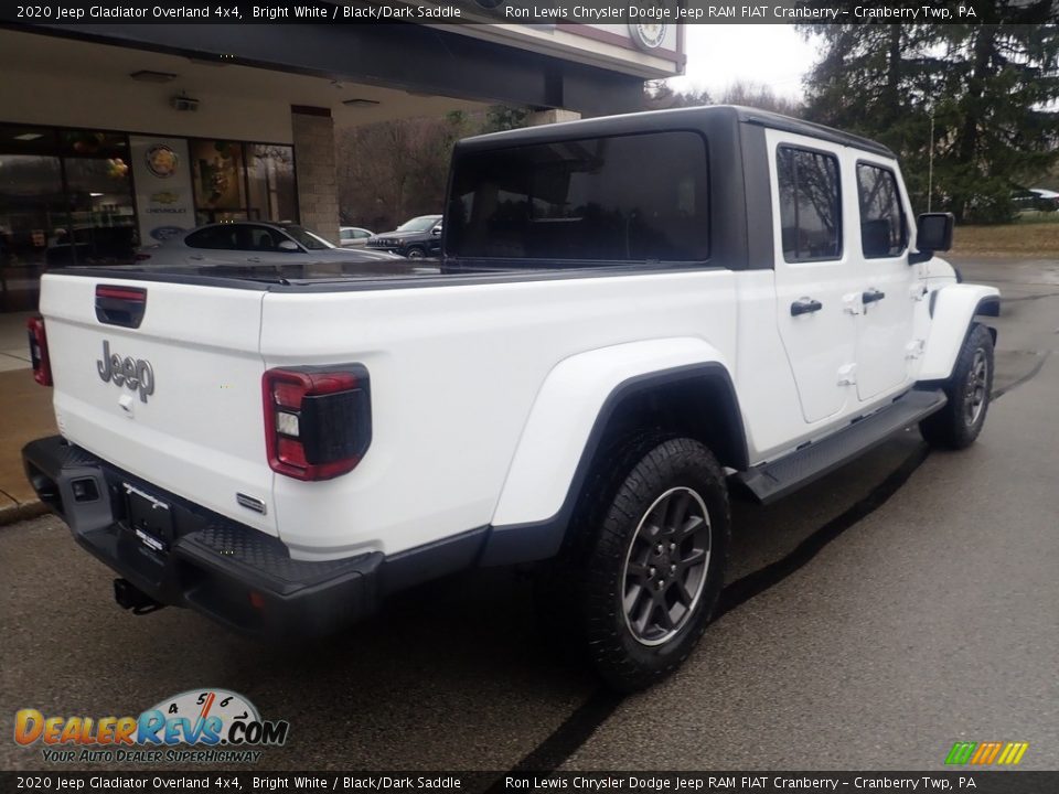 2020 Jeep Gladiator Overland 4x4 Bright White / Black/Dark Saddle Photo #2