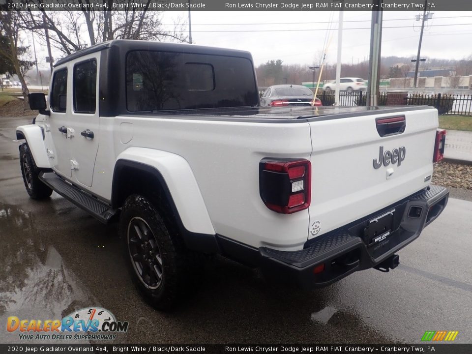 2020 Jeep Gladiator Overland 4x4 Bright White / Black/Dark Saddle Photo #4