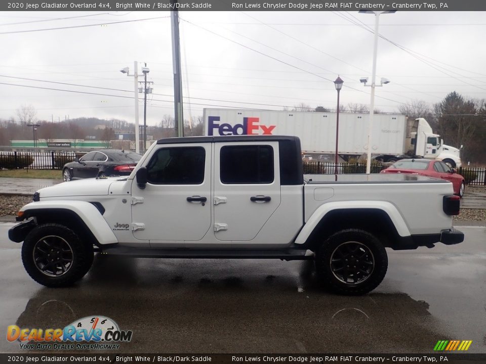 2020 Jeep Gladiator Overland 4x4 Bright White / Black/Dark Saddle Photo #5