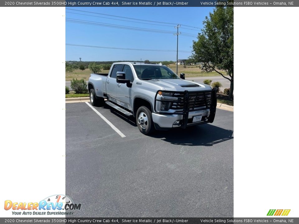 2020 Chevrolet Silverado 3500HD High Country Crew Cab 4x4 Silver Ice Metallic / Jet Black/­Umber Photo #6