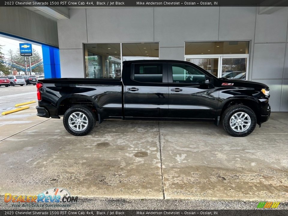 2023 Chevrolet Silverado 1500 RST Crew Cab 4x4 Black / Jet Black Photo #6